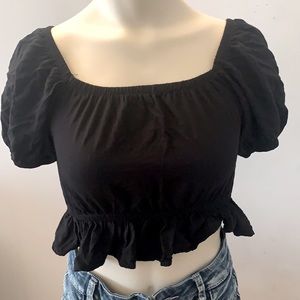 Black Crop Top